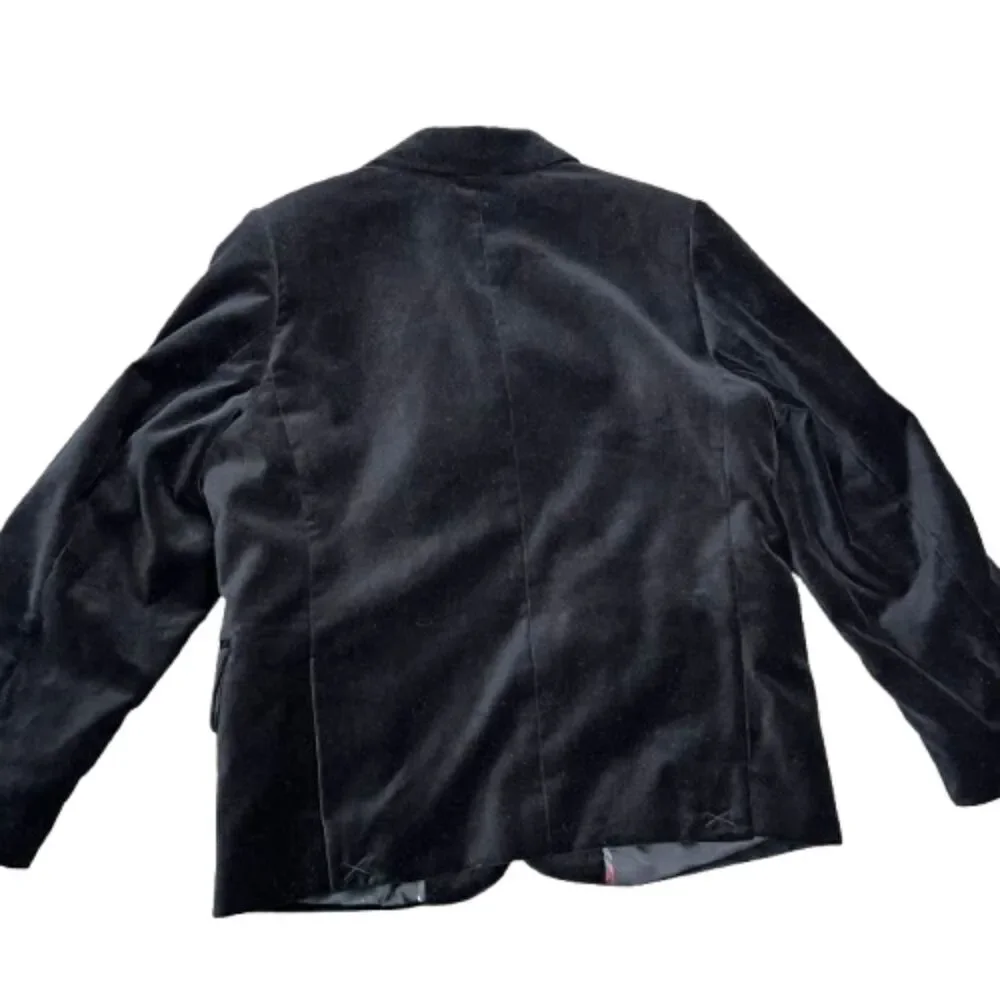 The Children's Place NWT Boys Black Velvet Blazer Size 5